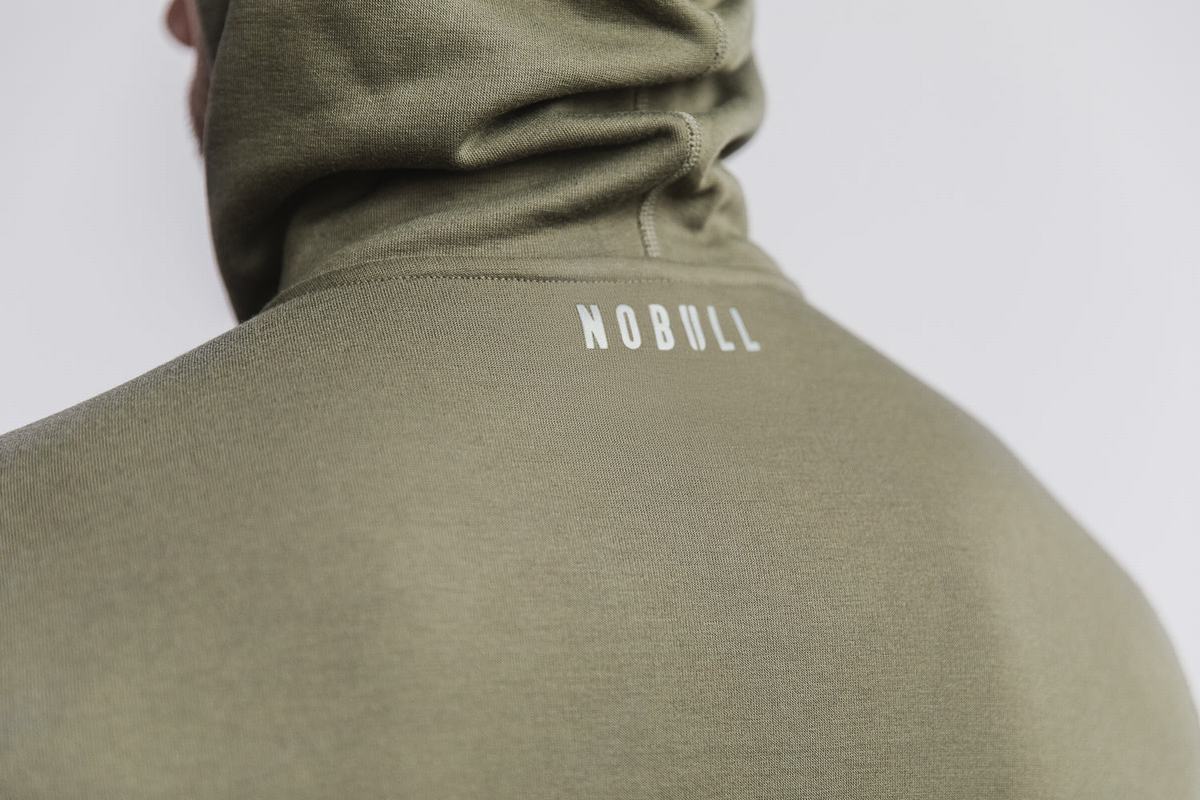 Nobull Crossfit® Men's Hoodie Green | Australia (AM7140)